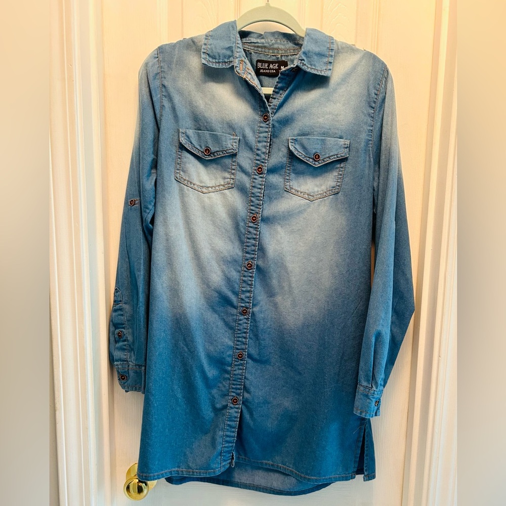 Soft, Stretchy Denim Tunic